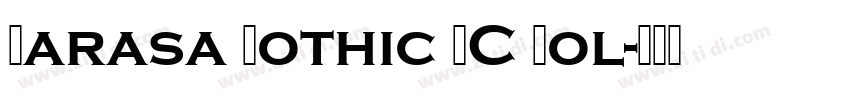 Sarasa Gothic SC Bol字体转换